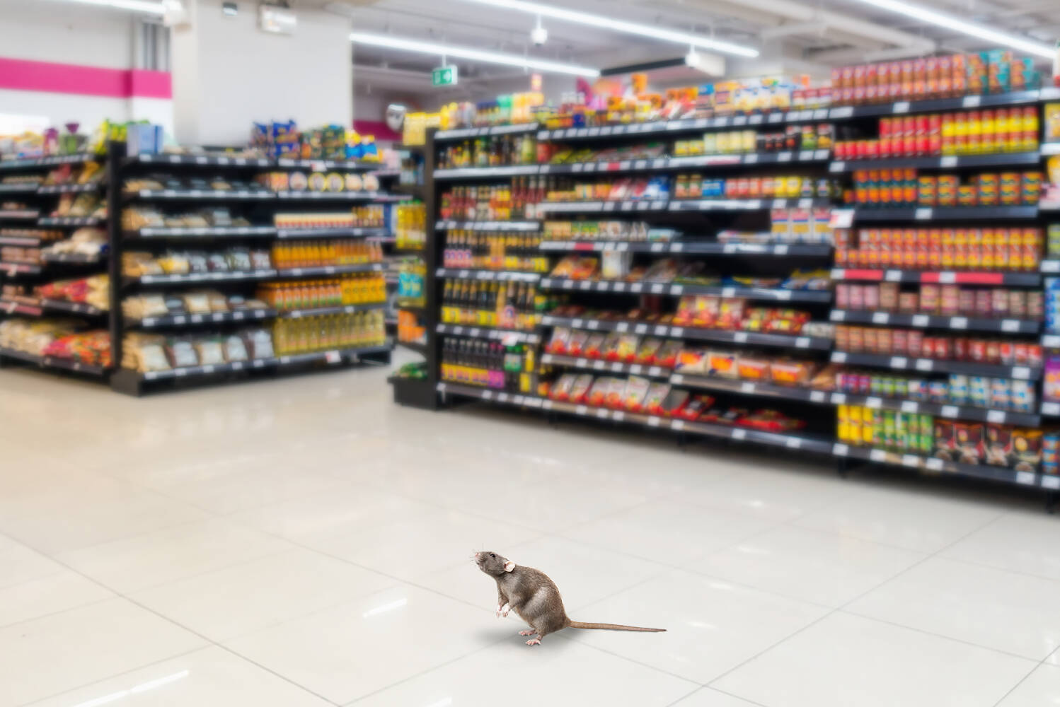 Rat in Supermarket