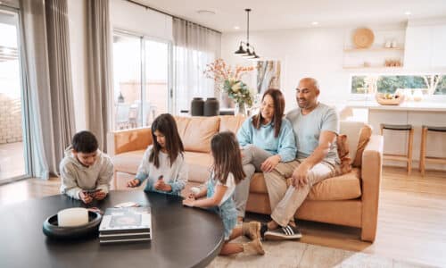 Australian family enjoying a pest free home