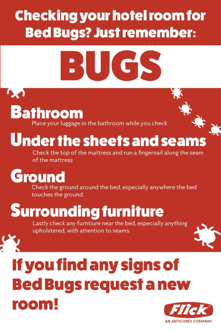 Does your Hotel room have Bed Bugs? Use this handy acronym to check!